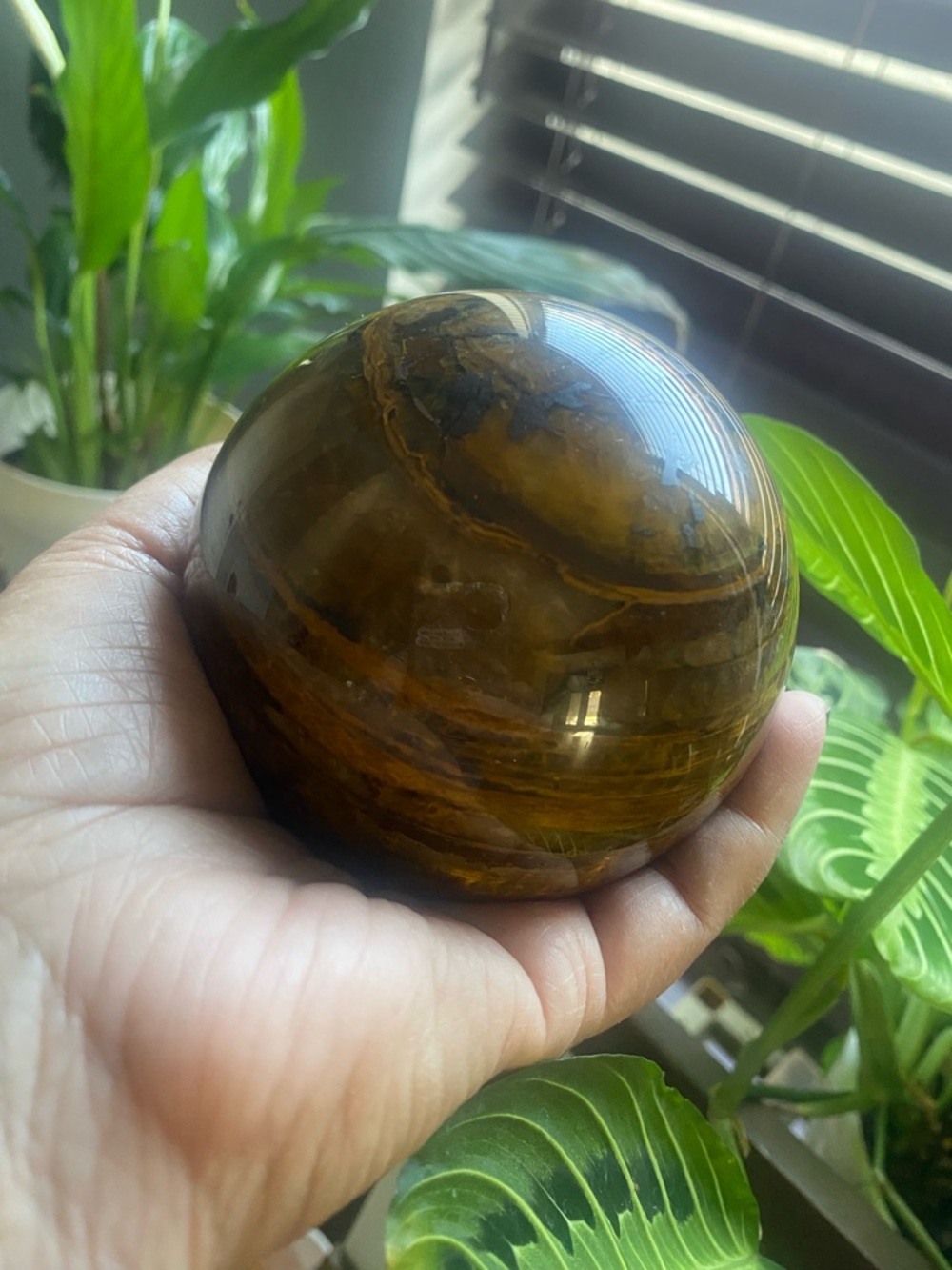Tigers Eye Crystal Sphere
